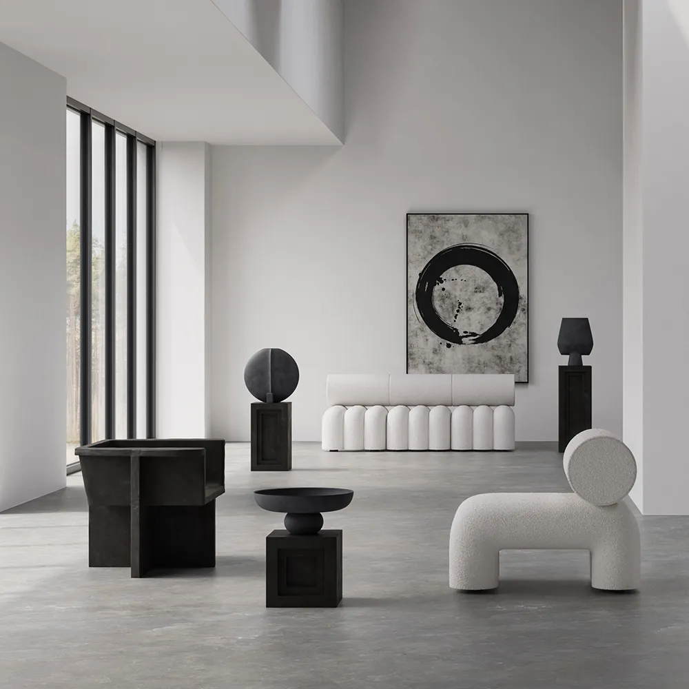 Foku-nojatuoli - Luonnonvalkoinen