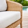 Ocean 2 istuttava sohva Natural flat Weave