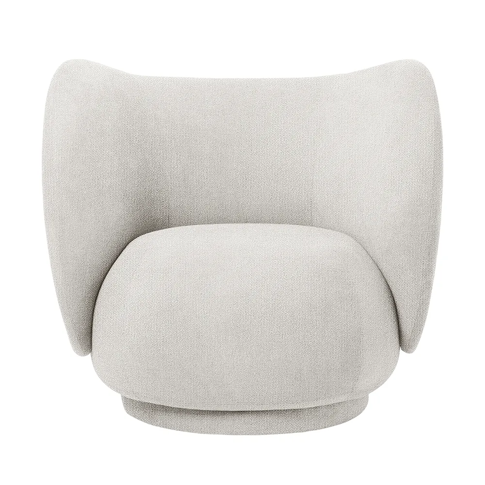 Ferm Living, Rico Lounge nojatuoli Boucle - Off-White
