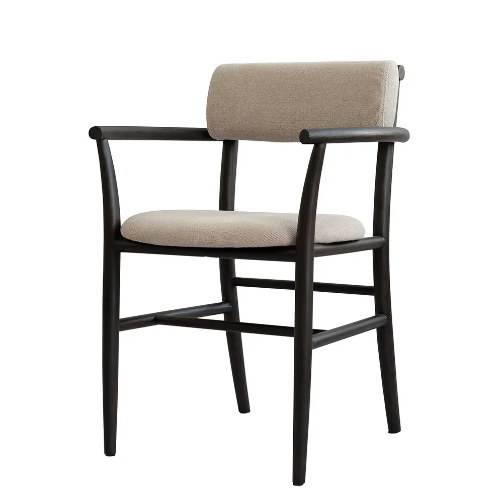 Nama-nojatuoli - Kahvinmusta, Pellava