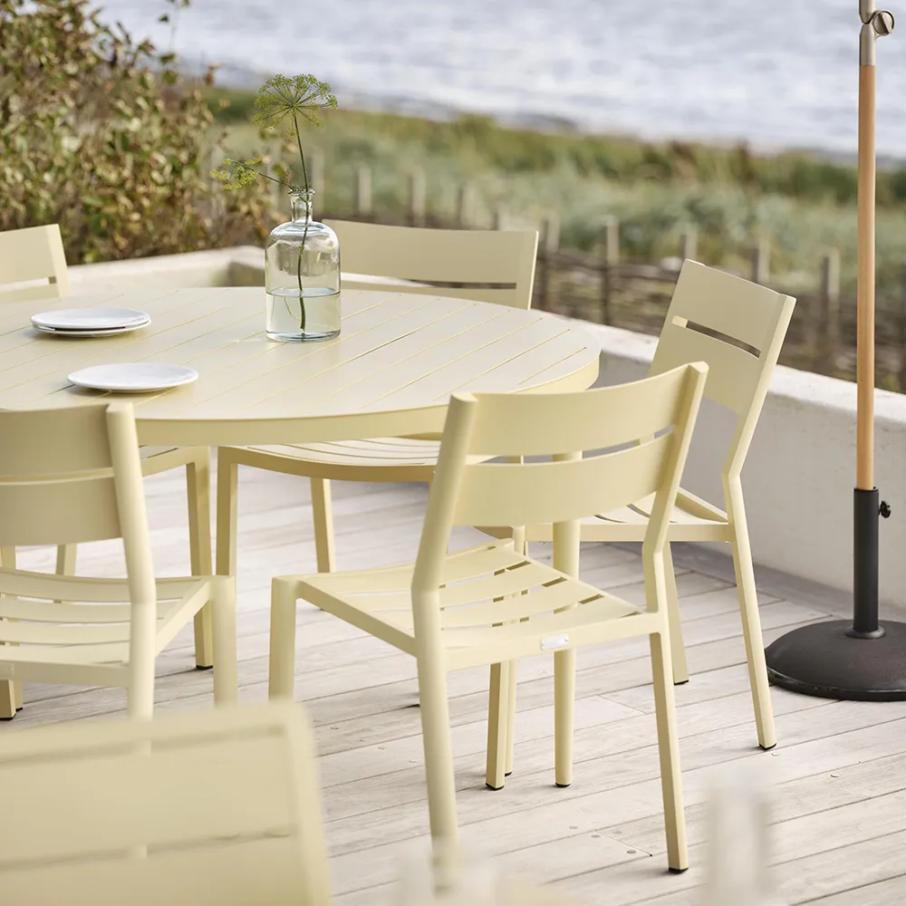 Bigby Ruokapöytä Ø100 cm lemon