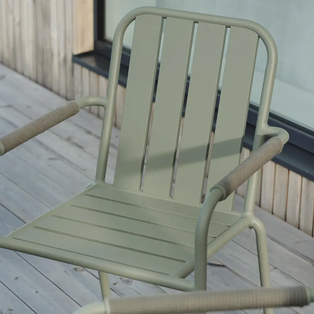 Innes käsinojallinen tuoli dusty green Brafab