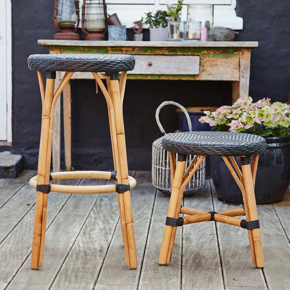 Simone baaritooli matala musta 