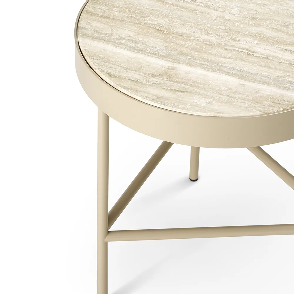 Travertine Sivupöytä - Cashmere