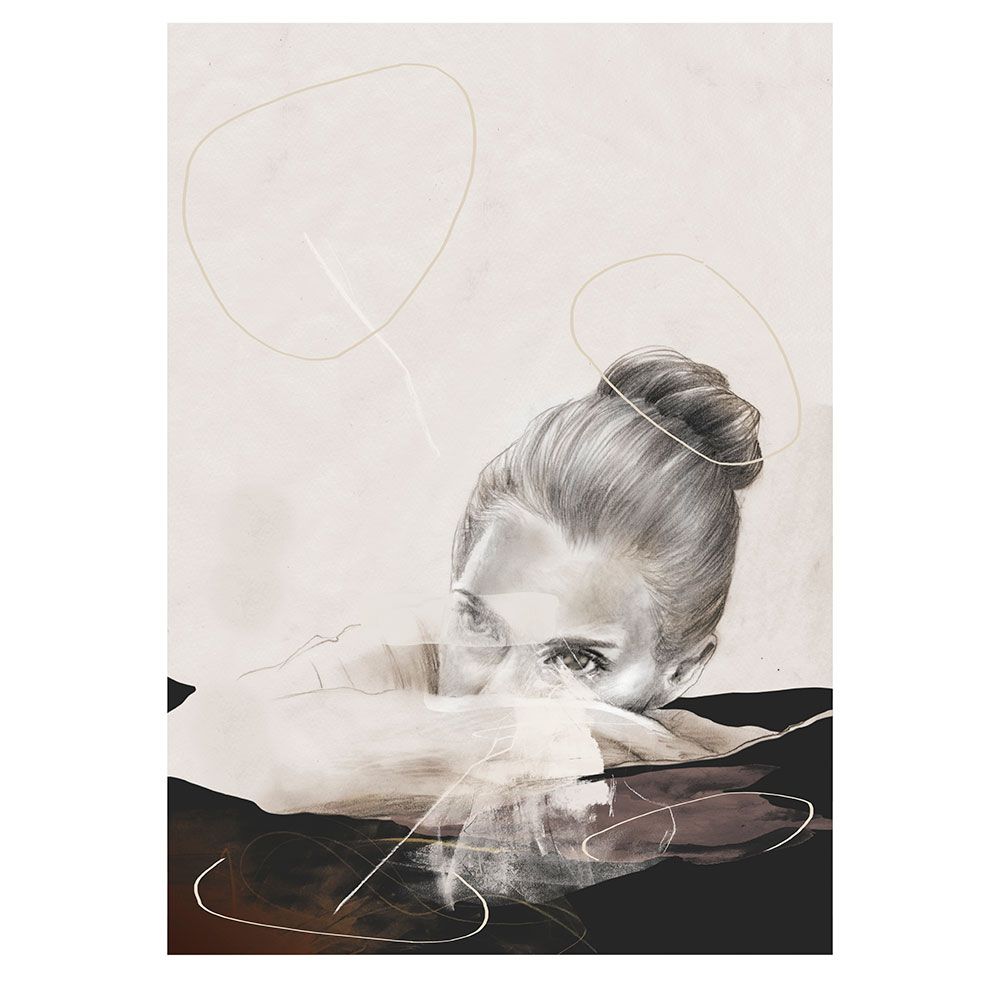 Anna Bülow poster Water Lily 50x70 cm 