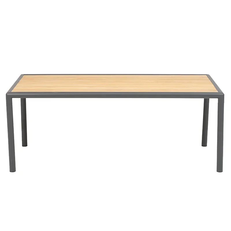 Gordon sohvapöytä 65x140 cm Antracit / Teak