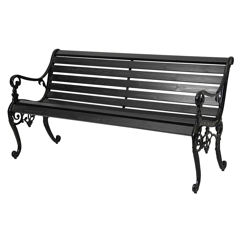 Sandvik Puutarhasohva Musta/musta mänty