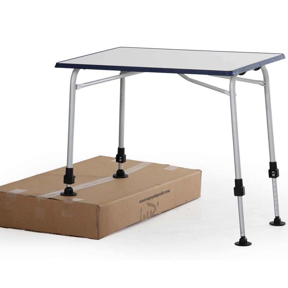 Volga leirintäpöytä hopea/valkoinen 60 x 80 cm Brafab