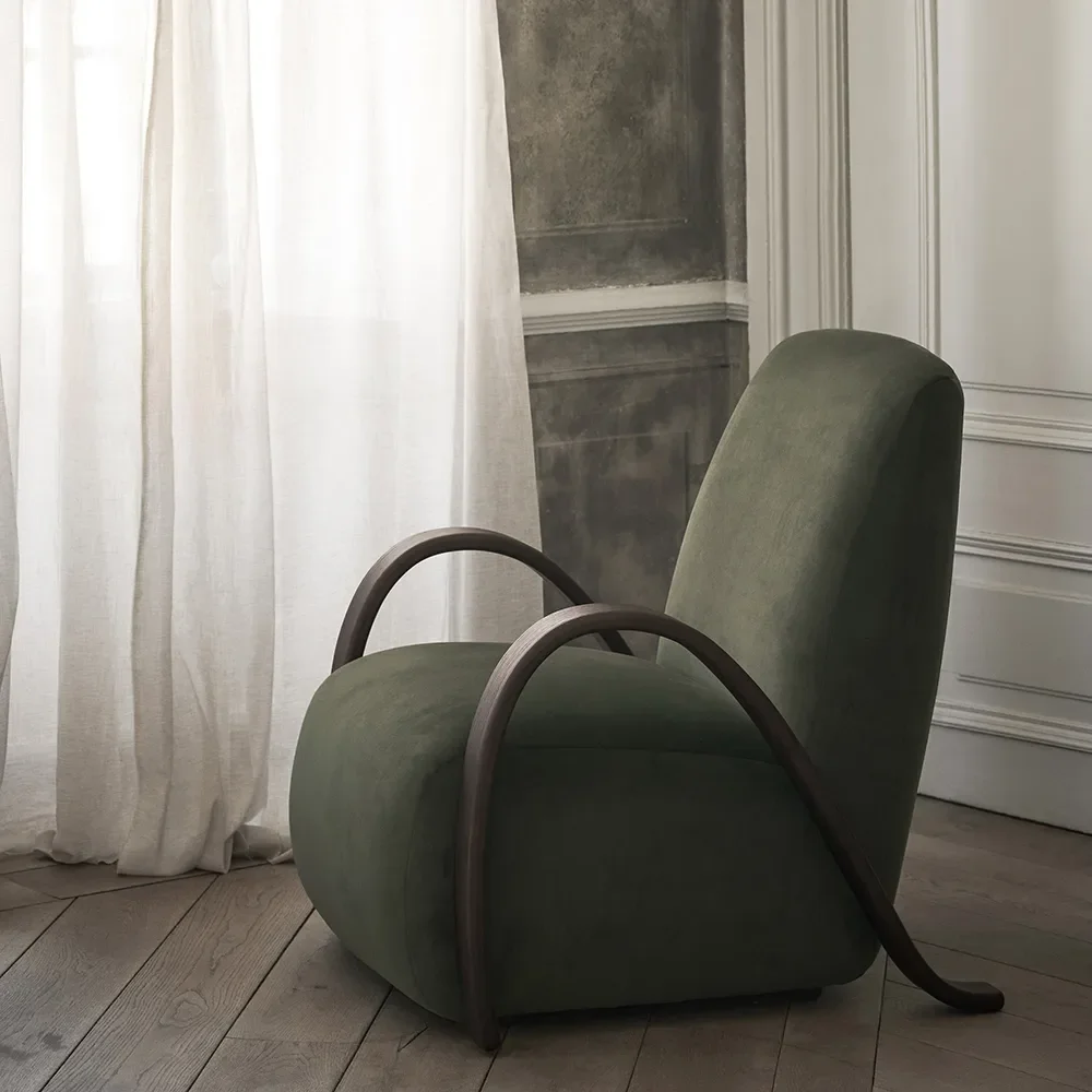 Buur Nojatuoli Rich Velvet - Dark Stained/Pine