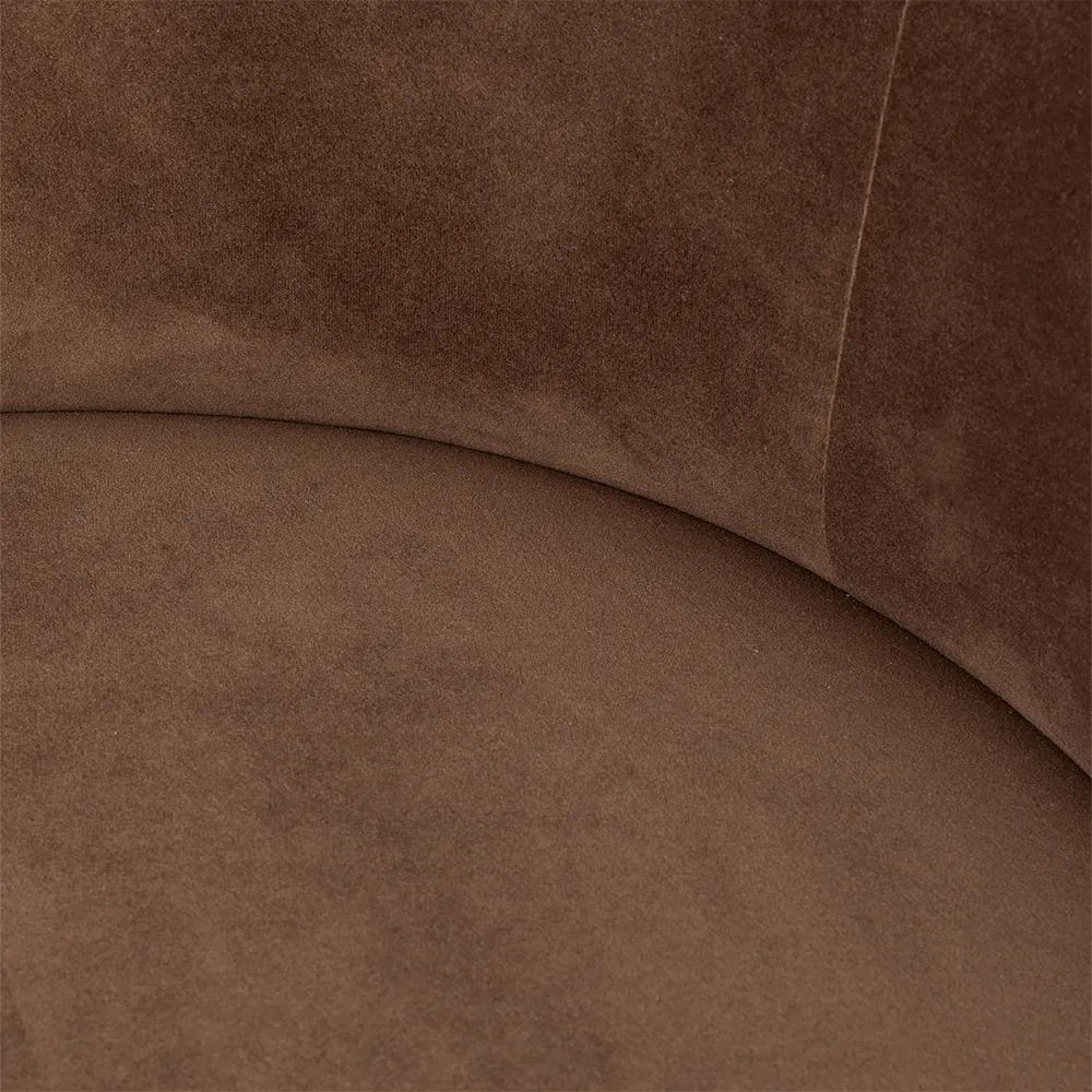 Rico Lounge nojatuoli Rich Velvet - Soft brown