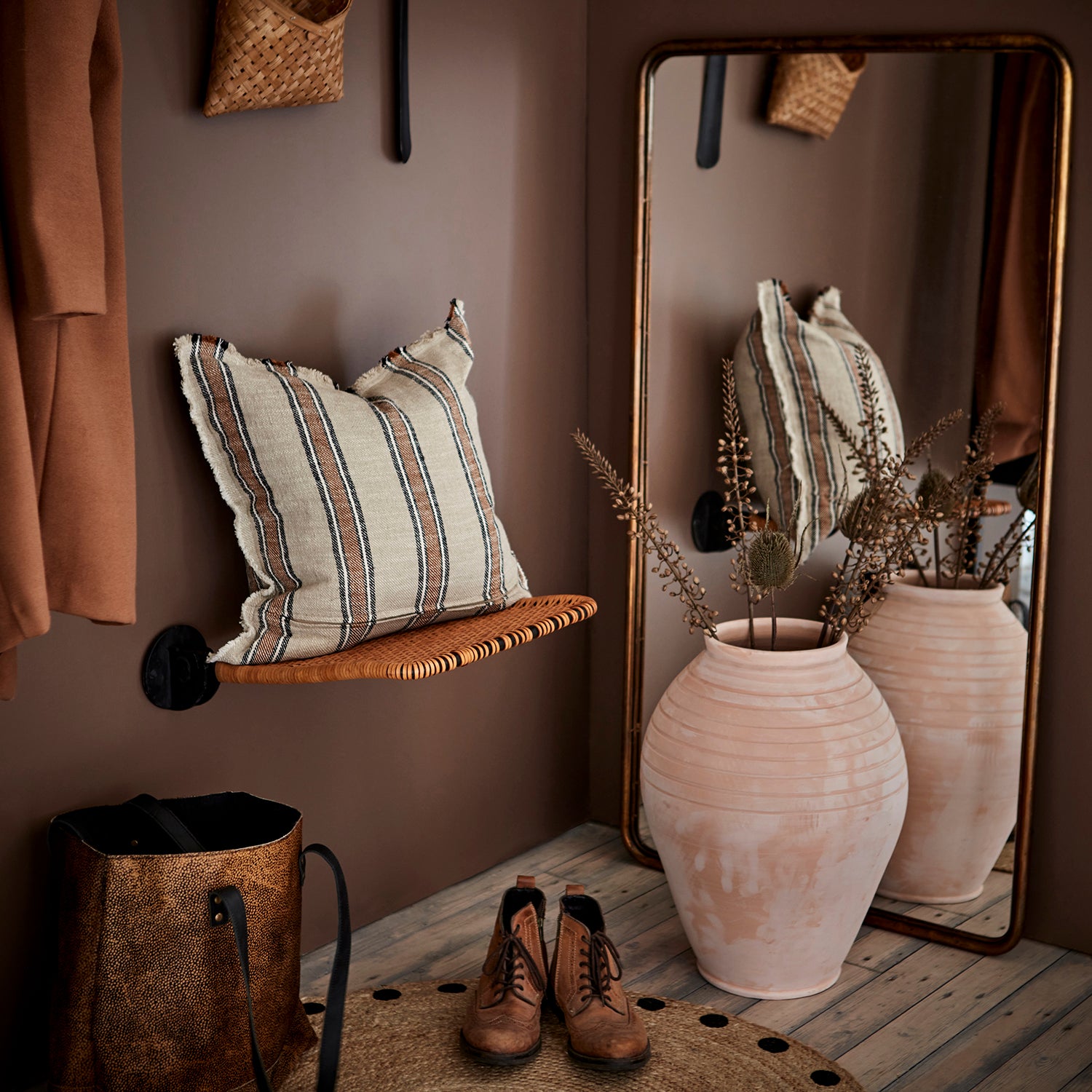  LOKE seinätuoli musta/ruskea