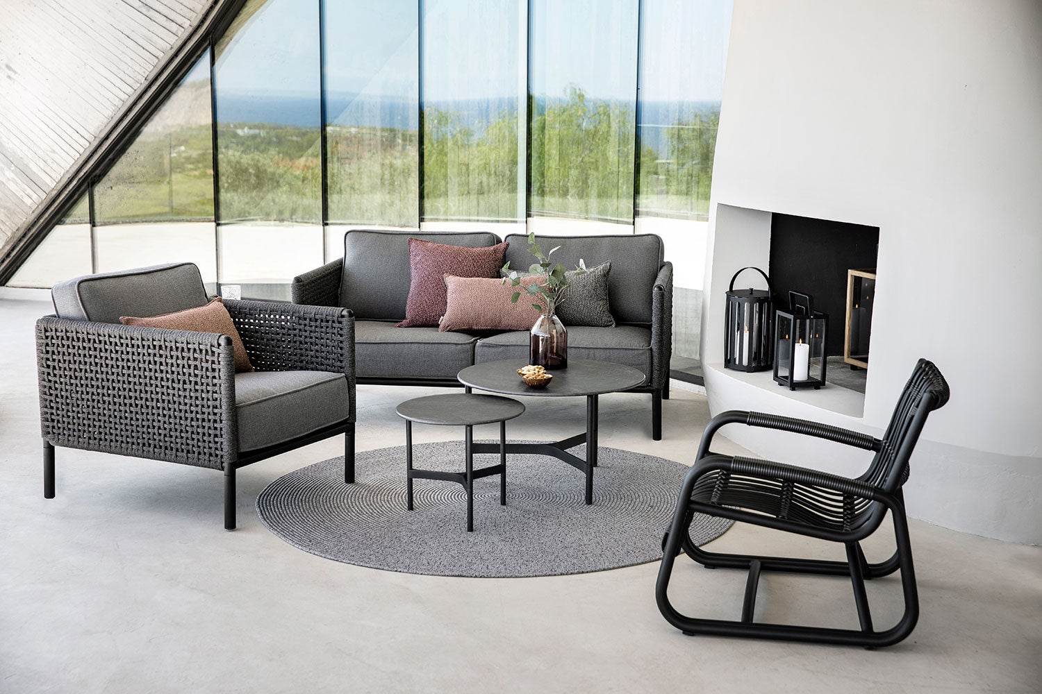 Encore 2-paikkainen sohva Dark Grey/Lava Grey 