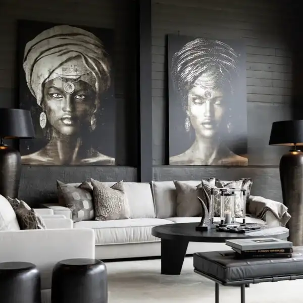 Seinäkoriste Glamour Girl Sepia 2  120 x 180 cm Artwood