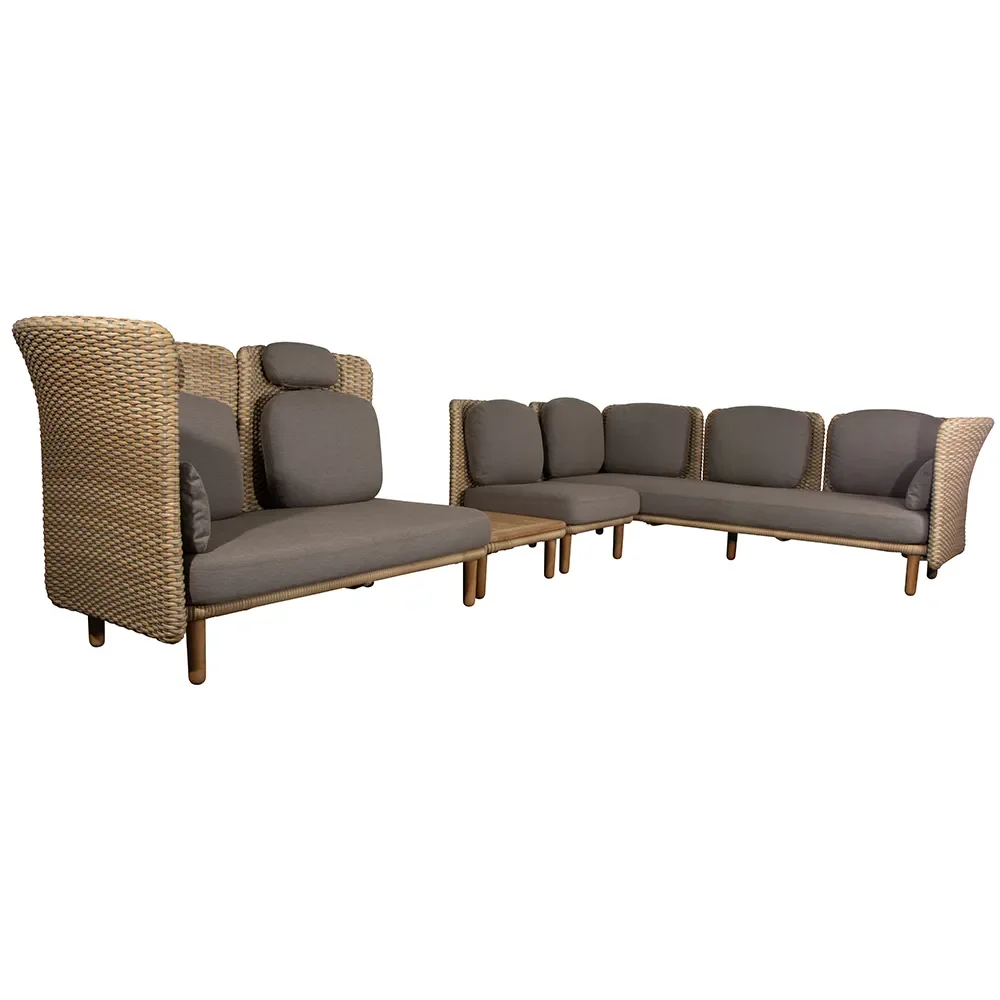 Arch kulmasohva matalalla+korkealla selkänojalla