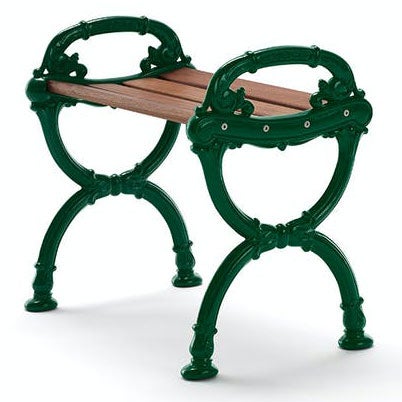 Byarum jakkara päätypaneelit: vihreä / trä:öljytty mahonki