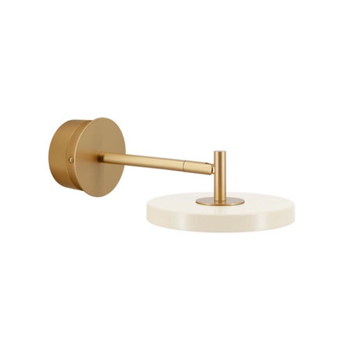 Asteria Wall Short Seinävalaisin Ø 15 cm Pearl White