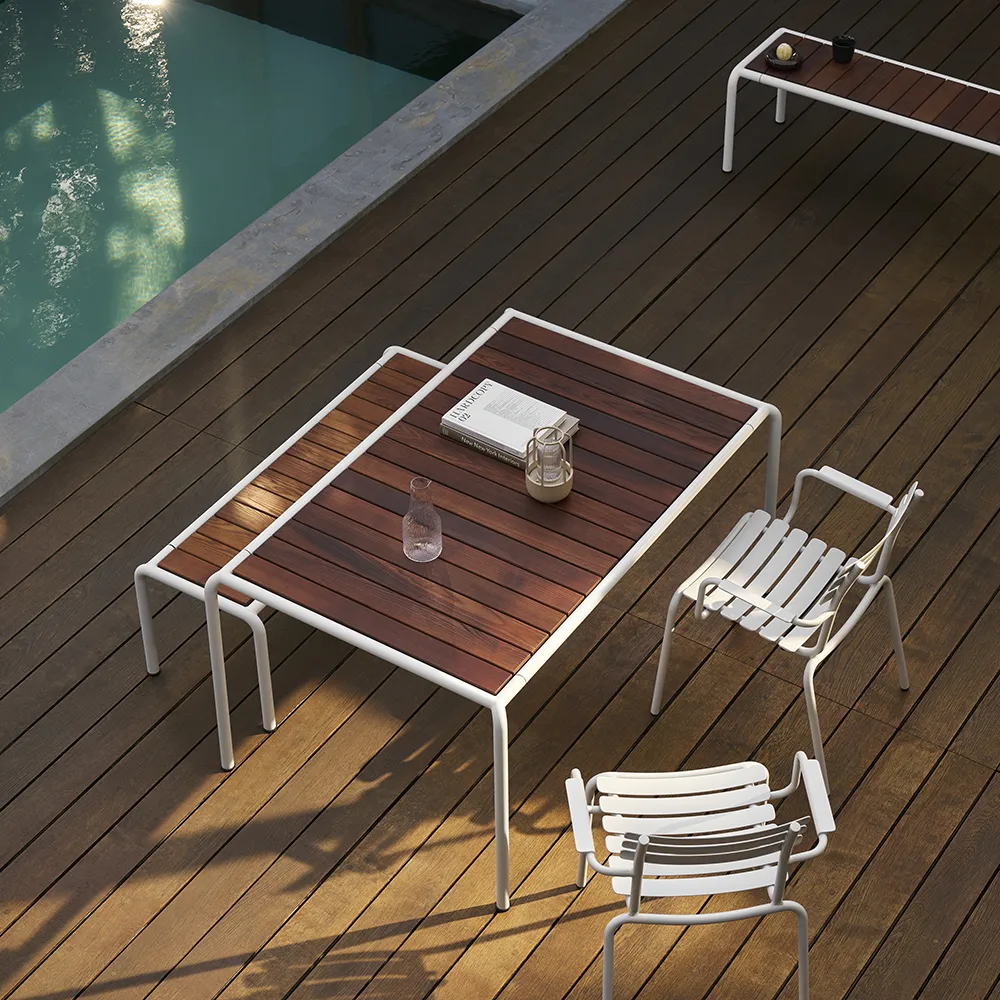  AVANTI Ruokapöytä 153x98 cm tuhka/valkoinen