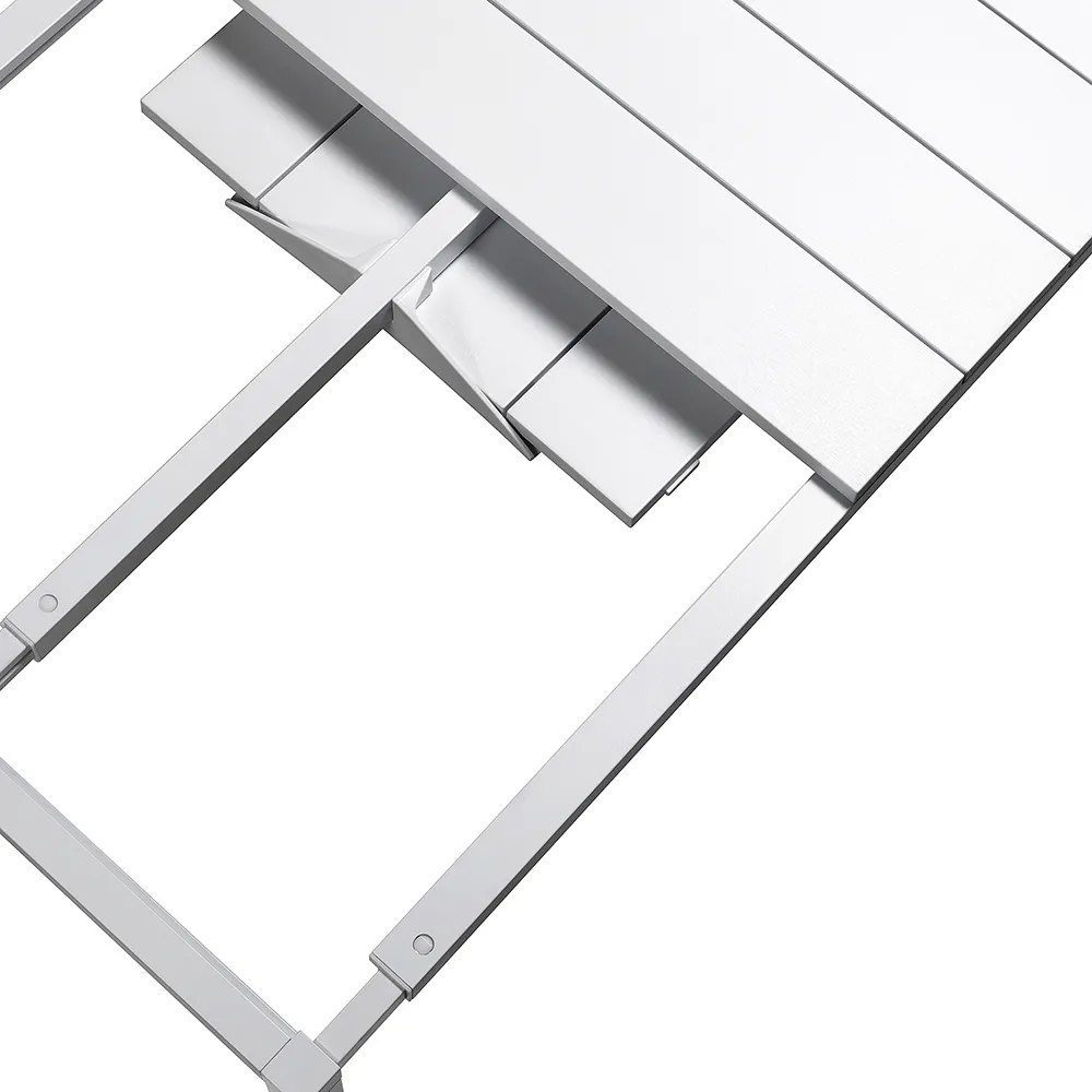 Rio Alu Ruokapöytä 210/280x100 cm White