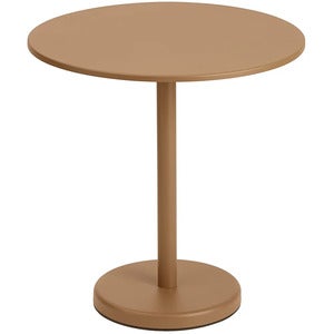 Linear Steel Bistropöytä Ø70 cm Burnt Orange 
