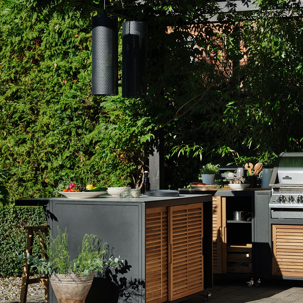 Fornax keittiöosa suuri musta/harmaa Brafab 