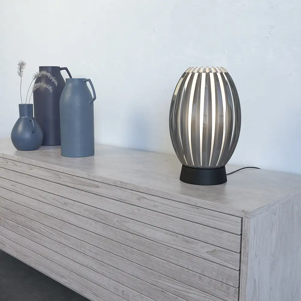 Tentacle pöytävalaisin M musta/Rök E27