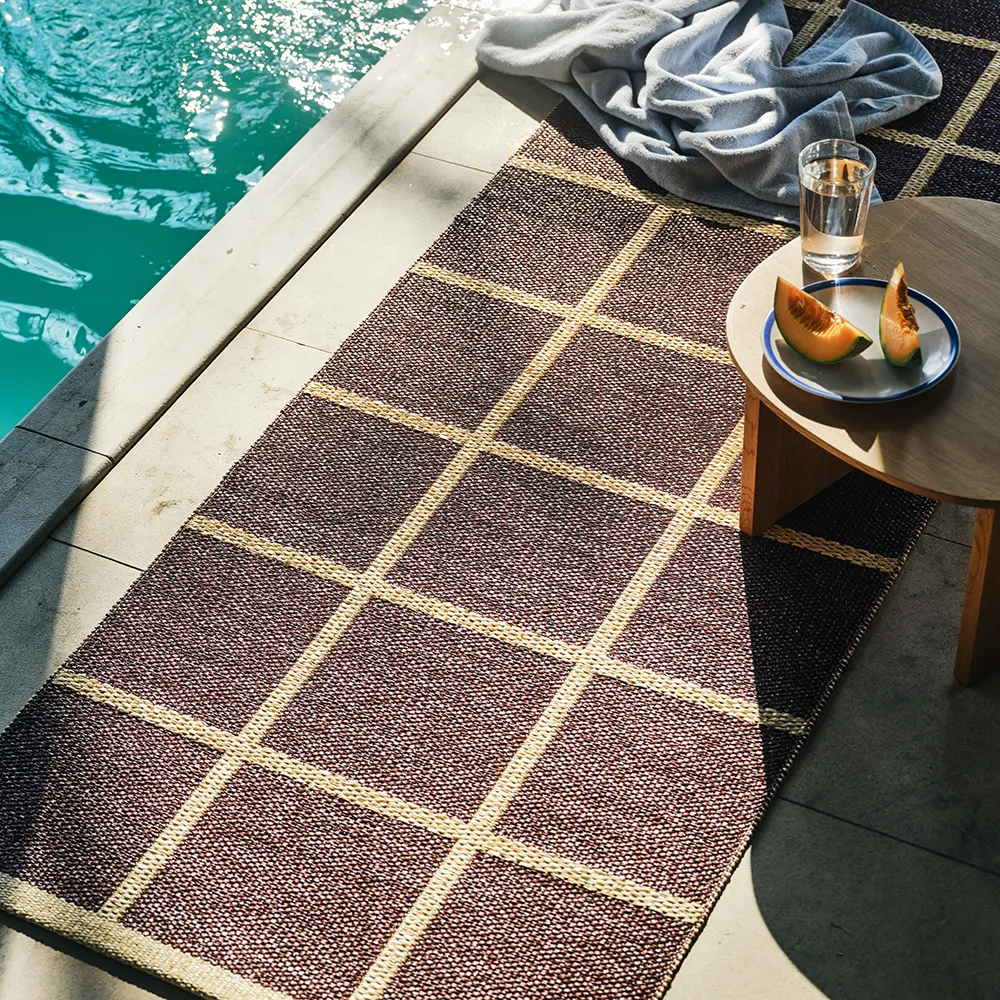 Kudottu Matto Criss Burgundy 70x300 cm