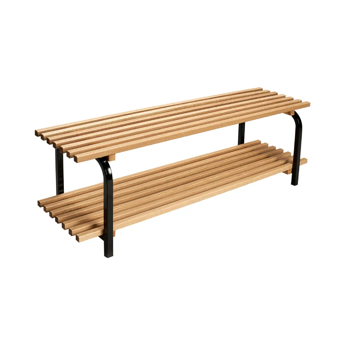 Sara Kenkähylly fristående 100 cm Tammi Musta