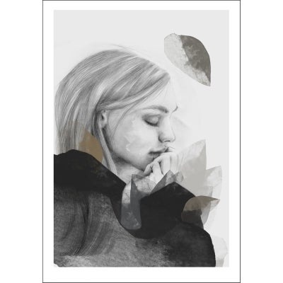 Anna Bülow poster Dreamer in Black 50x70 cm sign/numrerat