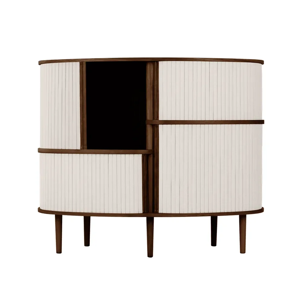 Audacious Highboard Kaappi tumma tammi/White Sands