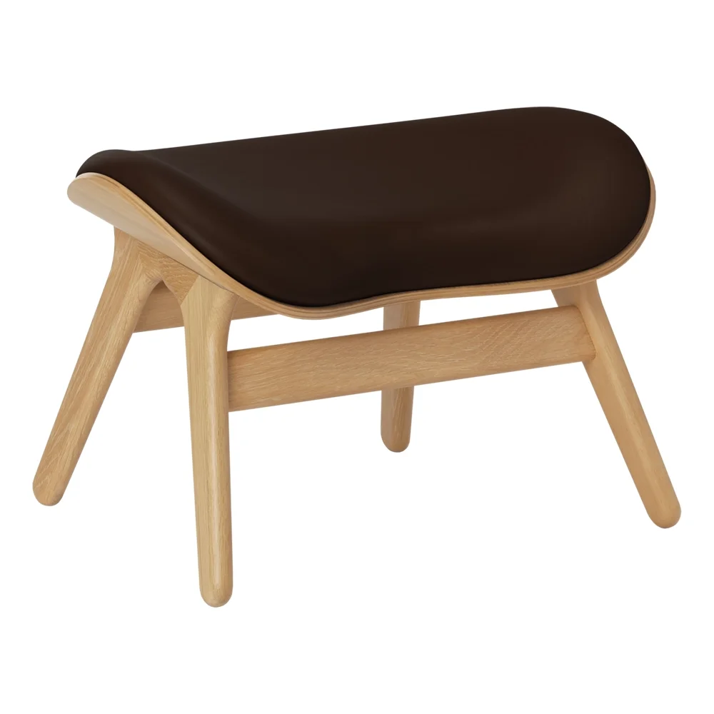 A Conversation Piece Ottoman Rakkaus Oak/Umage Leather Brown