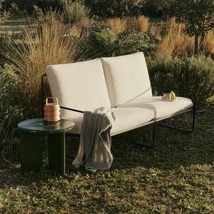 Desert 2-istuttava sohva Black/Off-white