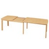 SM107 Ruokapoyta 101x160-316-368 cm Massiivinen luonnonoljytty tammi