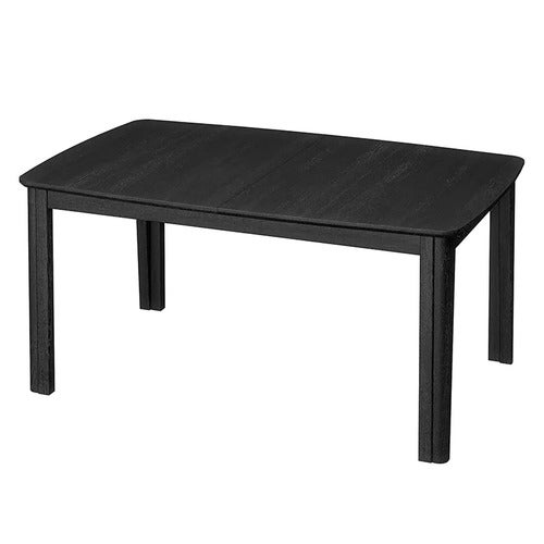SM107 Ruokapoyta 101x160-316-368 cm Musta lakattu tammi