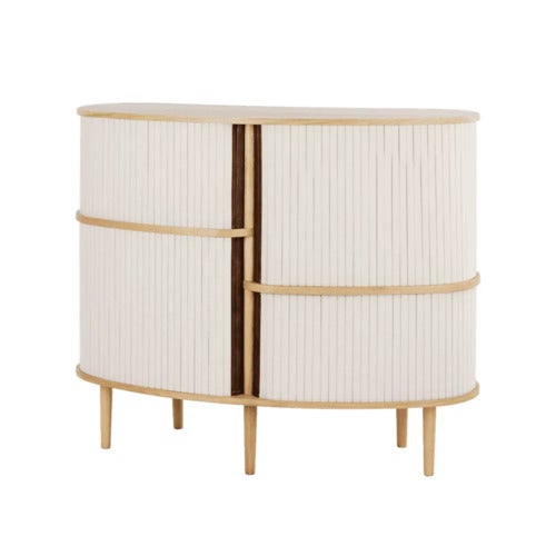 Audacious Highboard Kaappi tammi/White Sands