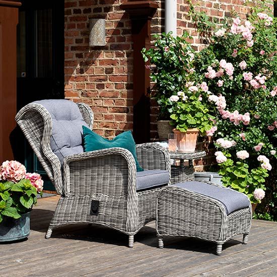 Rosita säädettävä nojatuoli luonnonvärinen Brafab