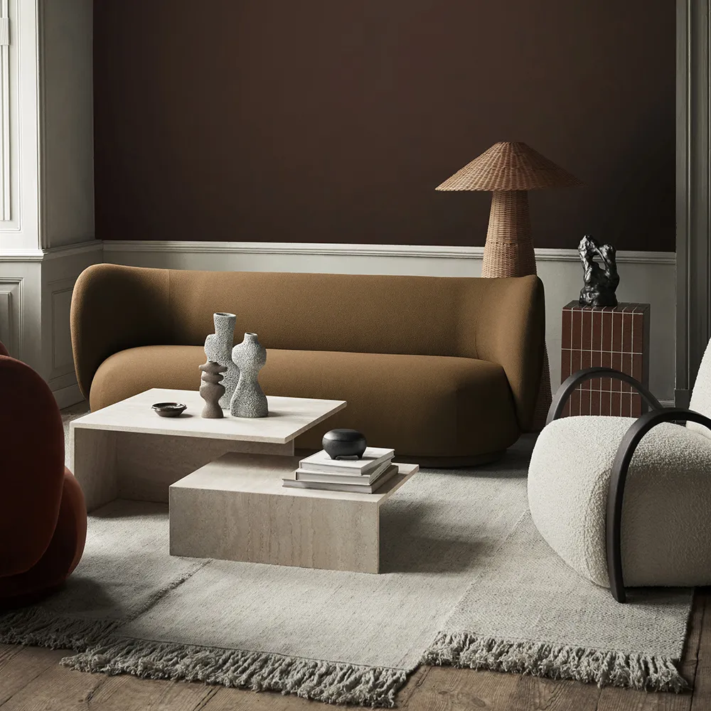 Distinct Grande Duo pöytää - Travertine