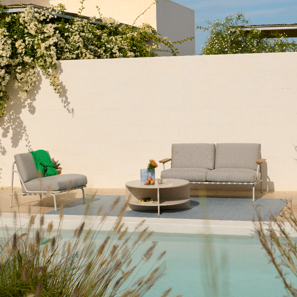 Lounge Sohva Settle 2-seater Laze 1/Grey