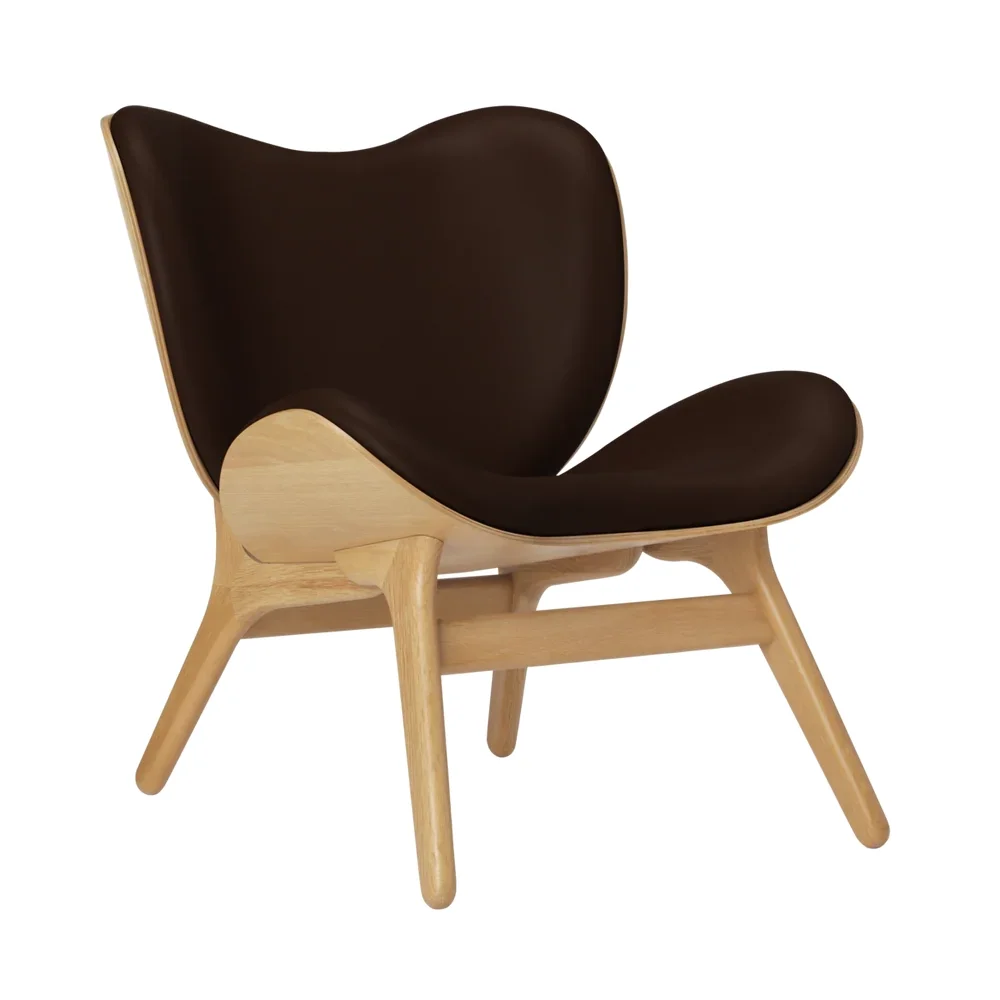 A Conversation Piece Lepotuoli Oak/Hope Leather Brown