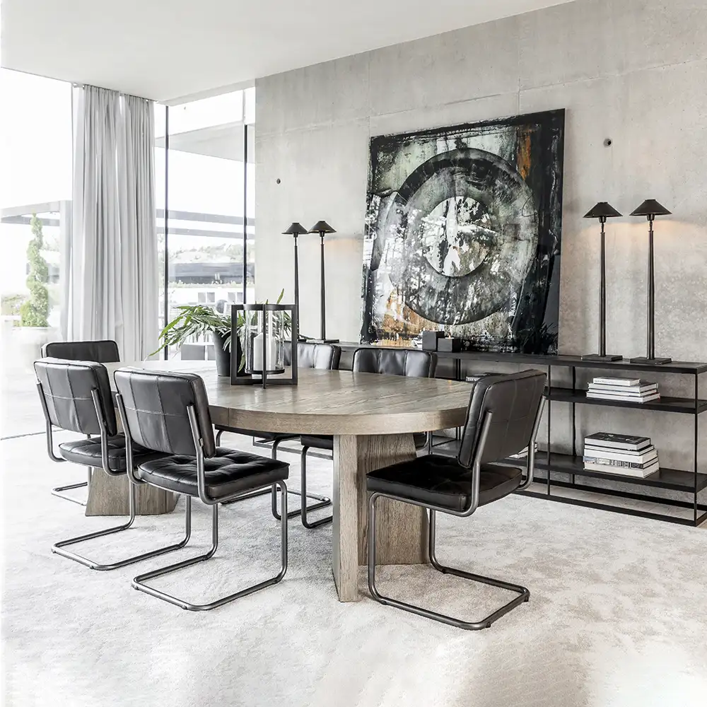 Caspian ruokapöydän tuoli Espresso Leather