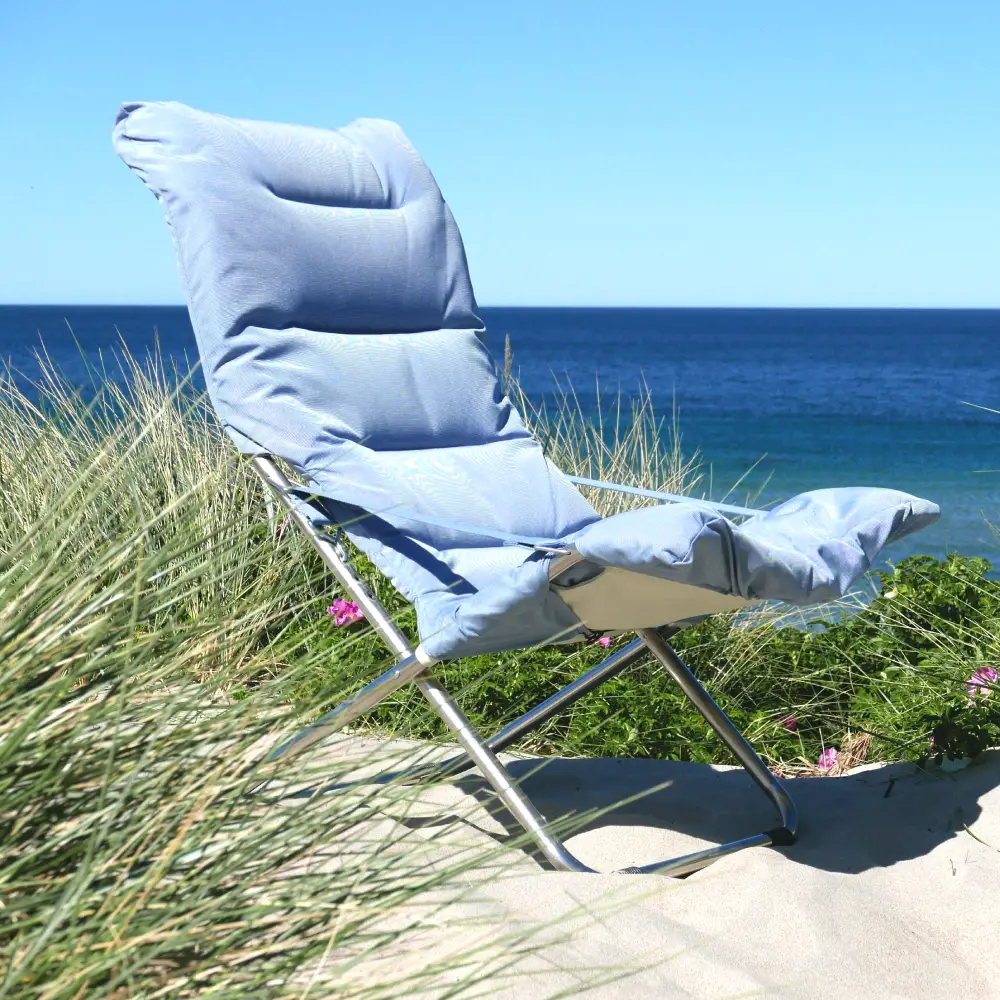 Fiesta soft aurinkotuoli light blue beige supertex