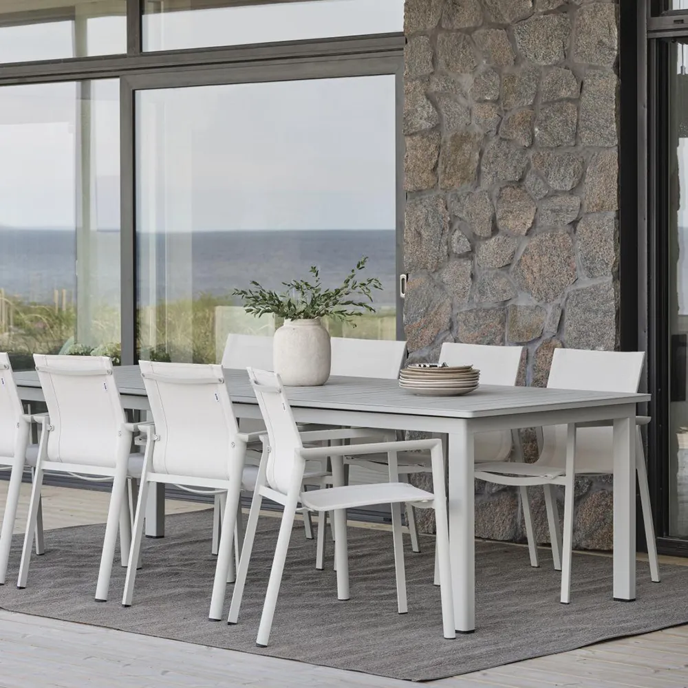 Delia pinottava tuoli Light Grey/Textilene