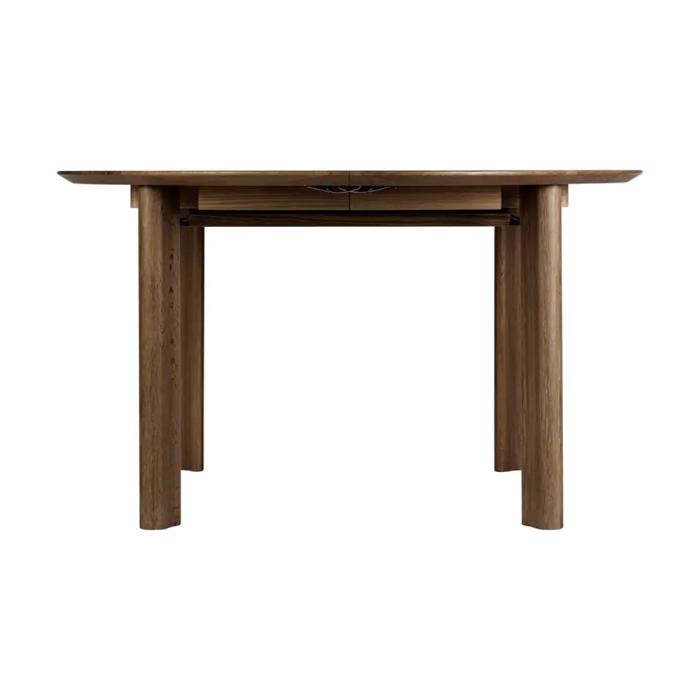 Comfort Circle Ruokapöytä jatkeella Dark Oak