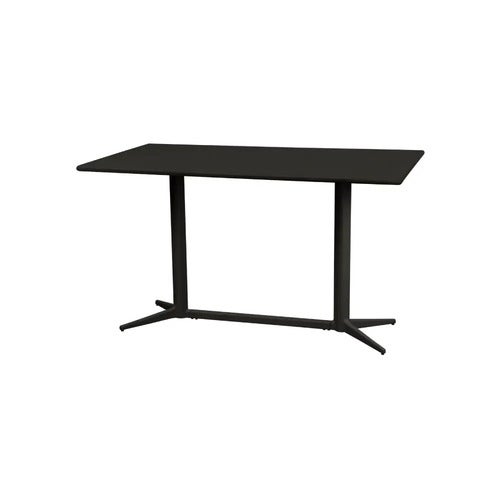  Pöytälevy 130x75 cm Lava harmaa, alumiini