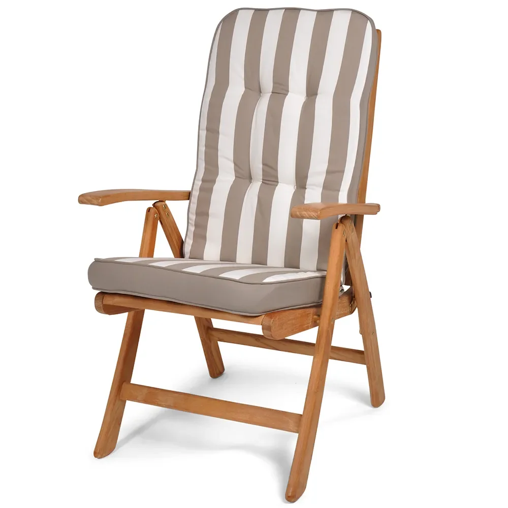 Woodline säädettävän tuolin pehmuste Taupe/Valkoinen