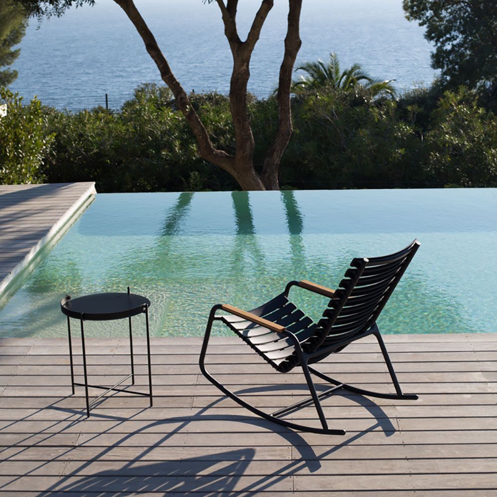 Edge sidobord 62 cm musta teräs