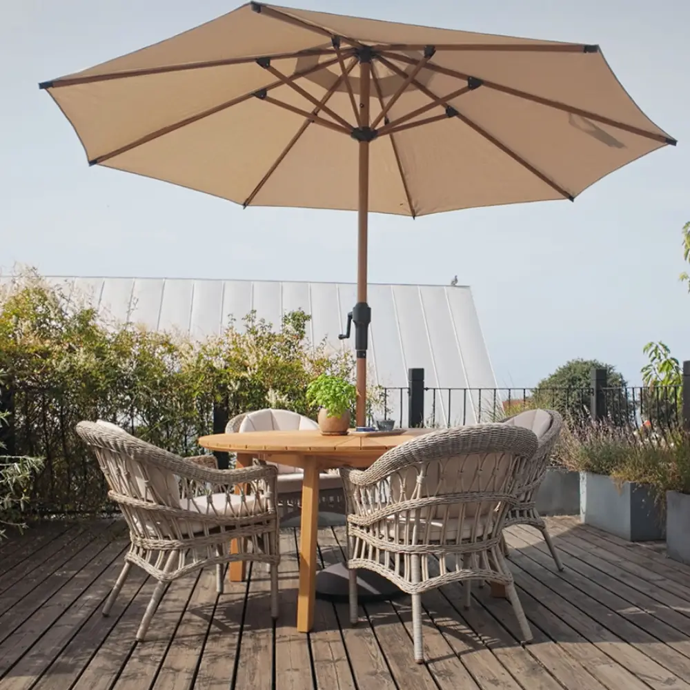 Ringsjö-pöytä Ø150 cm tiikki