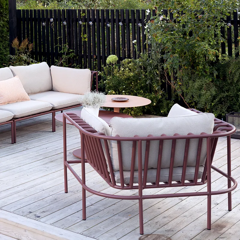 Collier nojatuoli  Zin red / Teddy beige