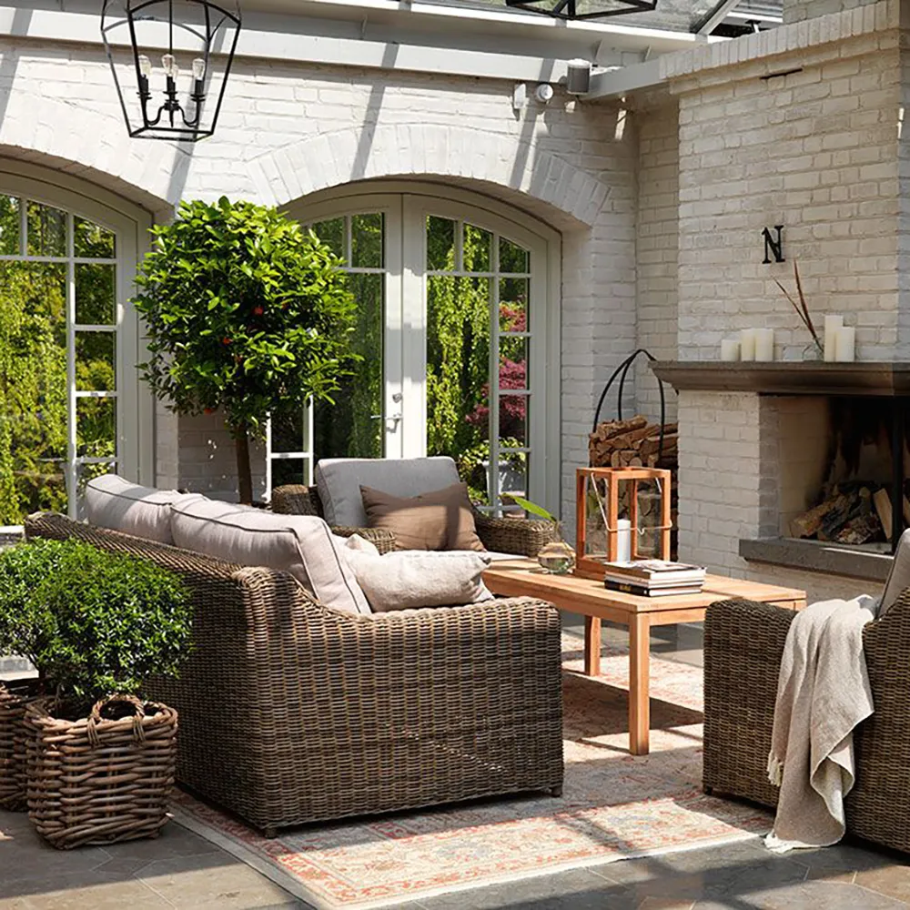 Glendon 3-paikkainen sohva  Rustic / Beige