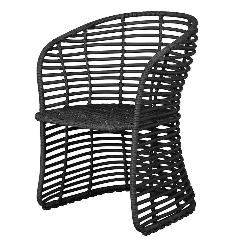 Cane-line, Basket Kori Ruokapöydän tuoli Polyrottinki Grafiitti