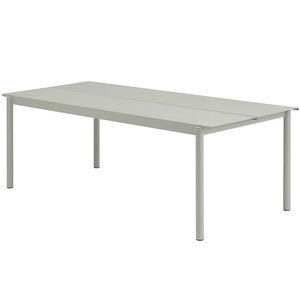 Linear Steel Ruokapöytä 220x90 cm Grey 